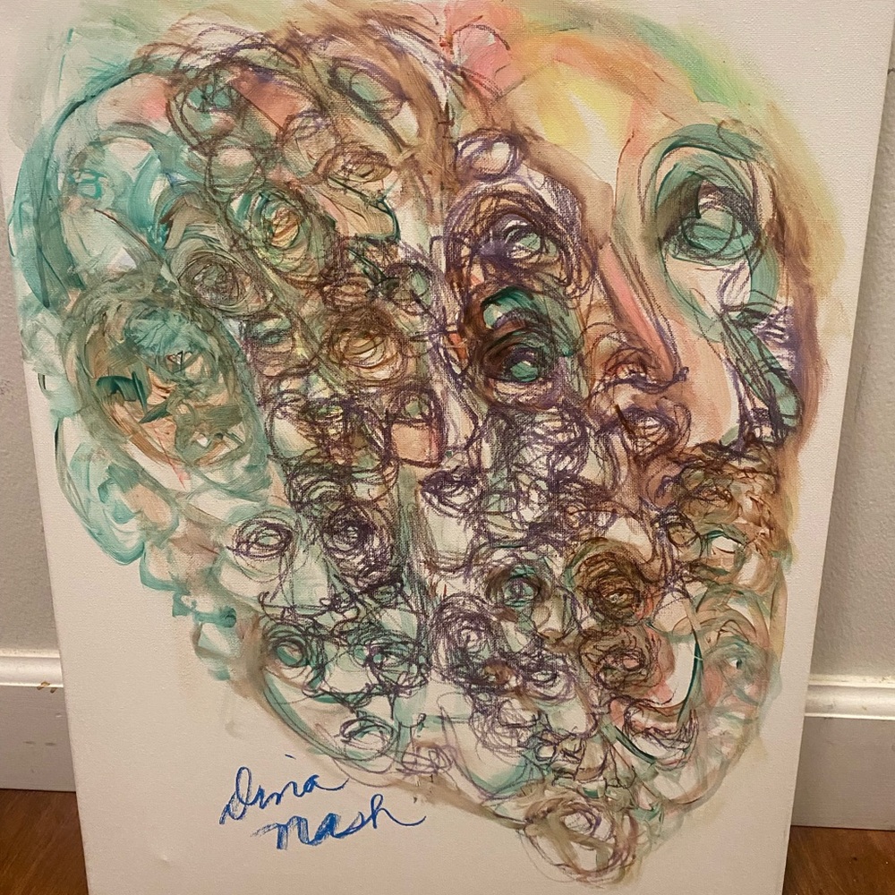 Abstract Art Canvas D.N  - Multicolor